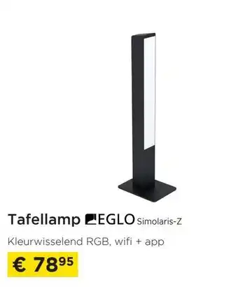 Molecule Eglo tafellamp simolaris-Z aanbieding