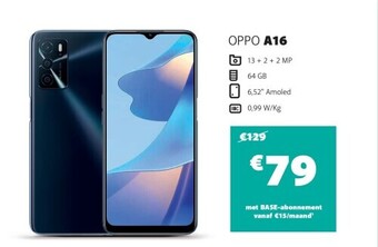 Base Oppo a16 aanbieding