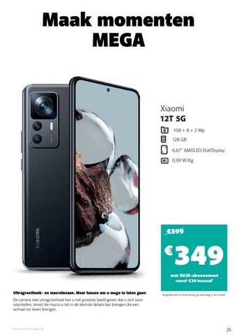 Base Xiaomi 12t 5g aanbieding