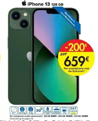 Carrefour iPhone 13 128 GB aanbieding