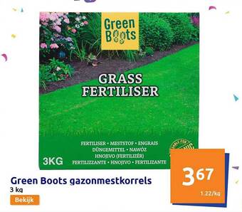 Action Green boots gazonmestkorrels aanbieding