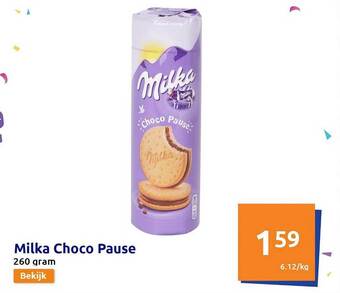 Action Milka choco pause aanbieding