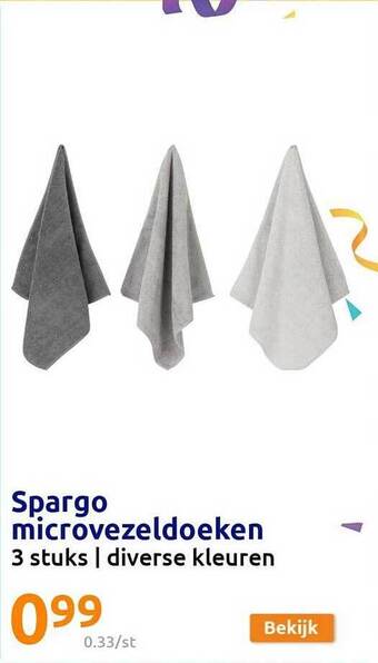 Action Spargo microvezeldoeken aanbieding