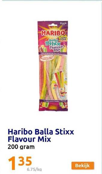 Action Haribo balla stixx flavour mix aanbieding