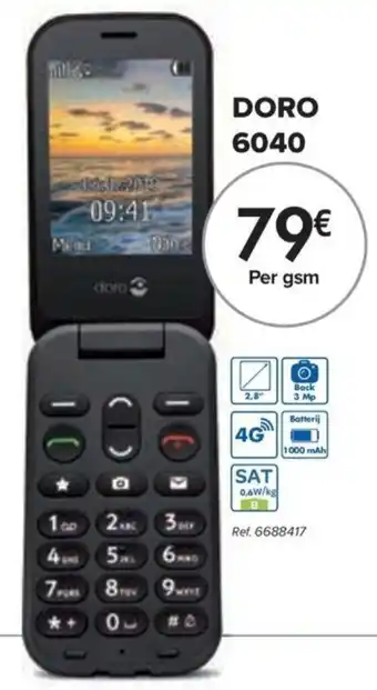 Carrefour Doro 6040 per gsm ref. 6688417 aanbieding