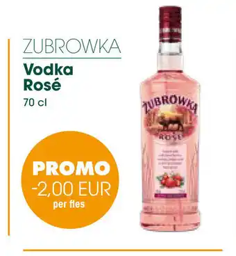 Zubrowka vodka rose 70 cl