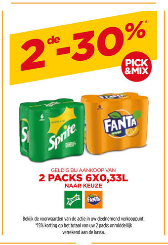Prik en Tik Sprite & Fanta aanbieding