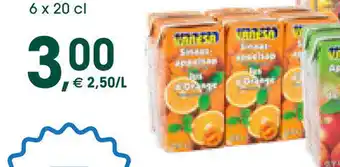 Prik en Tik Varesa sinaasappelsap 6 x 20 cl aanbieding