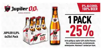 Prik en Tik Jupiler 0,0% 6 x 25 cl pack aanbieding