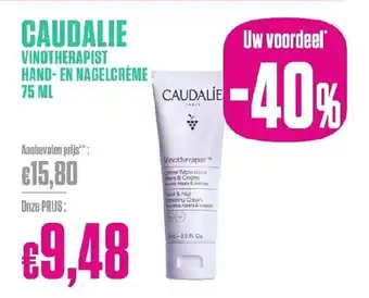 Caudalie vinotherapist hand- en nagelcreme 75 ml