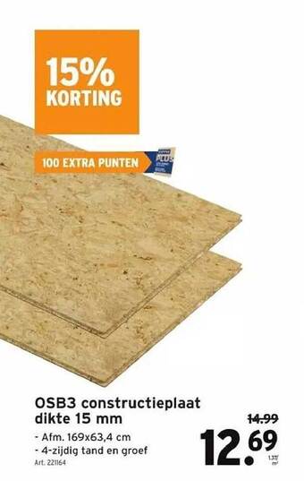 GAMMA Osb3 constructieplaat aanbieding