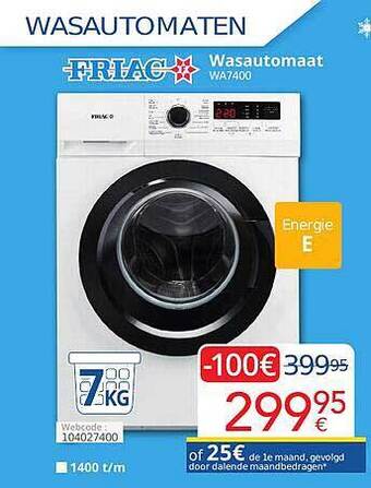 Eldi Friac wasautomaat aanbieding