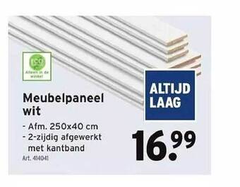 GAMMA Meubelpaneel wit aanbieding