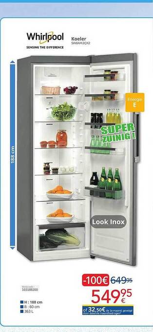 Eldi Whirlpool koeler aanbieding
