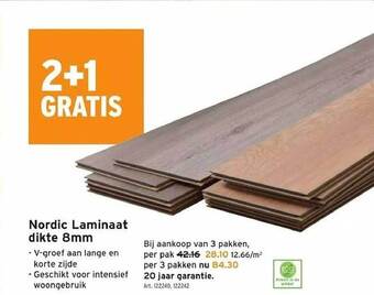 GAMMA Nordic laminaat aanbieding