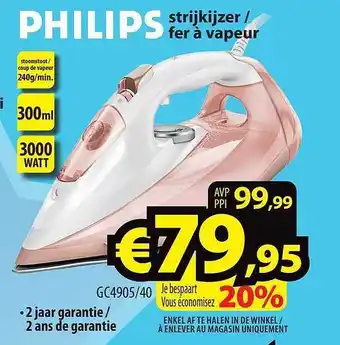 ElectroStock Philips strijkijzer aanbieding