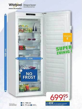Eldi Whirlpool diepvriezer aanbieding
