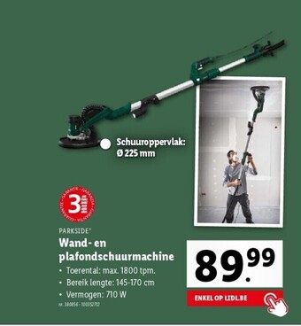 Lidl Wand- en plafondschuurmachine aanbieding