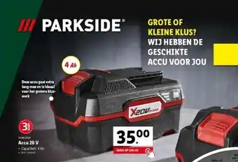Lidl Accu 20 v aanbieding