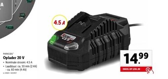 Lidl Oplader 20 v aanbieding