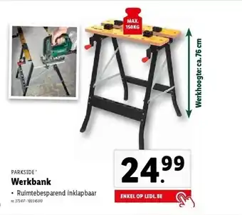 Lidl Werkbank ruimtebesparend inklapbaar aanbieding