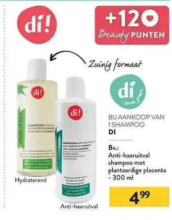 Di Di antihaaruitval shampoo aanbieding