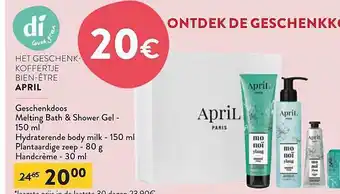 Di April geschenkkoffertje bienêtre aanbieding