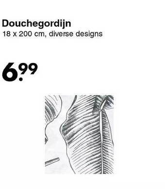 Wibra Douchegordijn aanbieding