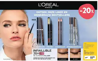 Di Wenkbrauwen gamma de liners aanbieding