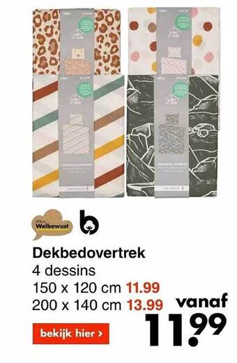 Wibra Dekbedovertrek aanbieding