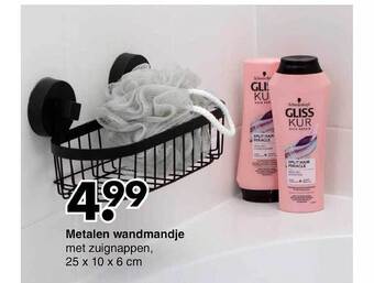 Wibra Metalen wandmandje aanbieding