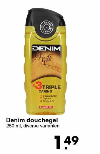 Wibra Denim douchegel aanbieding