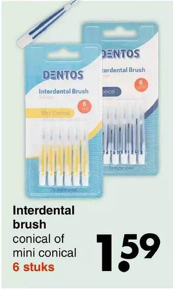 Wibra Interdental brush aanbieding