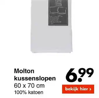 Molton kussenslopen