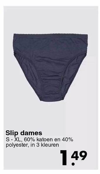 Wibra Slip dames aanbieding