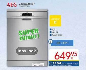 Eldi Aeg vaatwasser aanbieding