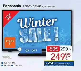 Eldi Panasonic ledtv aanbieding
