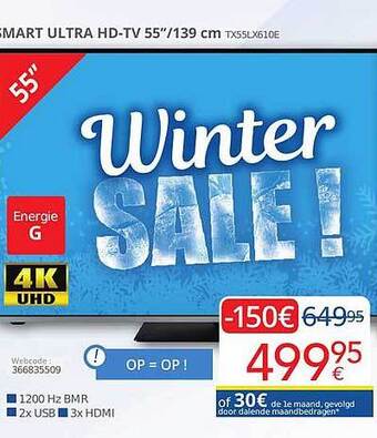 Eldi Smart ultra hdtv aanbieding