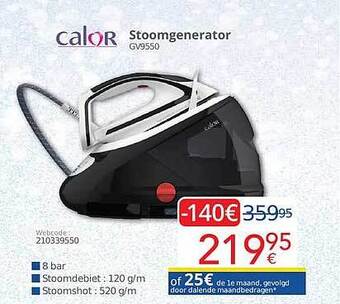 Eldi Calor stoomgenerator aanbieding