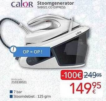 Eldi Calor stoomgenerator aanbieding