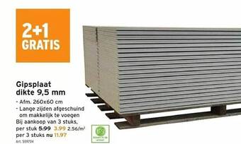 GAMMA Gipsplaat aanbieding