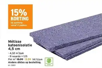 GAMMA Métisse katoenisolatie aanbieding