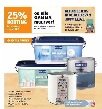 GAMMA Gamma muurverf aanbieding