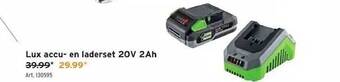 GAMMA Lux accu en laderset aanbieding