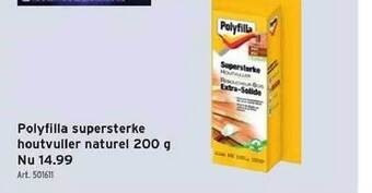 GAMMA Polyfilla supersterke houtvuller naturel aanbieding