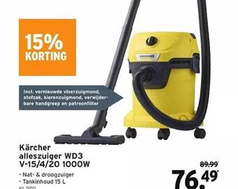 GAMMA Kärcher alleszuiger aanbieding