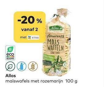 Allos maïswafels met rozemarijn