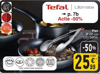 Cora Tefal pan 28cm aanbieding