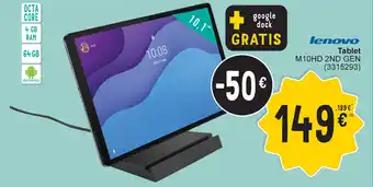 Cora Lenovo tablet M10HD 2ND Gen aanbieding