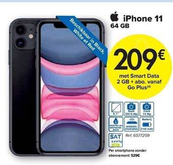 Carrefour Iphone 11 64gb aanbieding